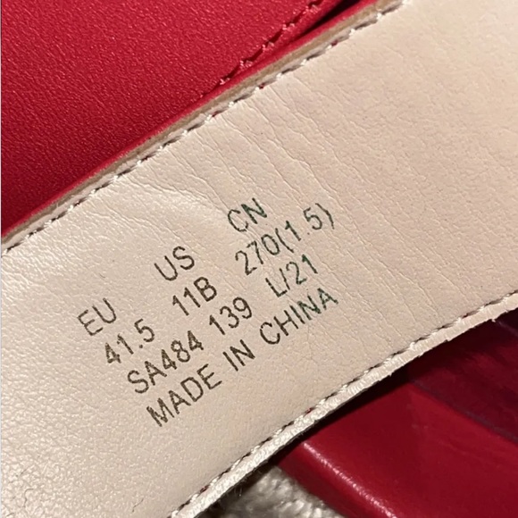 Stuart Weitzman Red Mykonos Two-Strap Slide Espadrille Sandals, 11 M New $295 - Picture 5 of 10